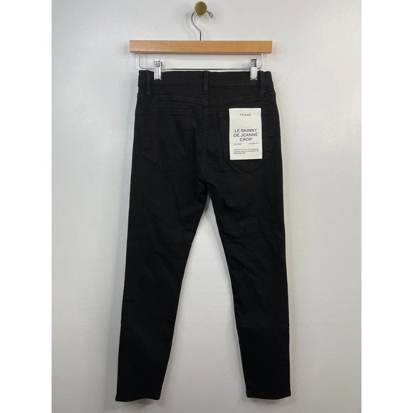 Frame Le Color Cropped Mid Rise Women's Denim Jeans Film Noir Size: 26 NWOT - Picture 6 of 10